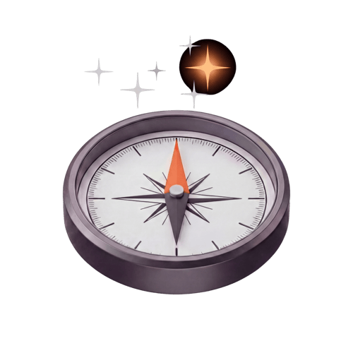 compass north star hero logo